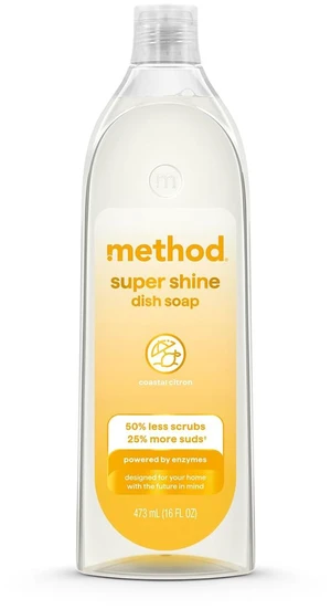 method Super Shine Liquid Dish Soap, Coastal Citron Scented, 16 fl oz method Super Shine Liquid Dish Soap, Coastal Citron Scented, 16 fl oz