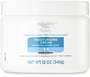 Equate Beauty Hand and Body Moisturizing Cream with Hyaluronic Acid, 12 oz