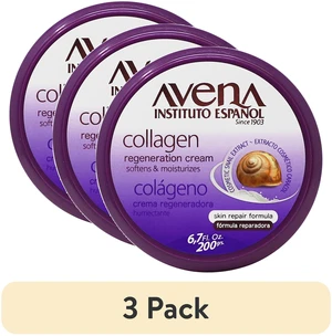(3 pack) Avena Instituto Espanol Collagen Regeneration, Hand & Body Cream, Softens and Moisturizes, All Skin, 6.8 Fl Oz