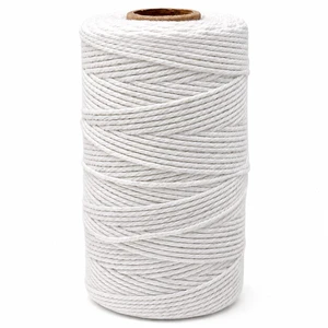 jijAcraft White String, Butchers Twine, 328 Feet 2mm Cotton Twine Strings for Cooking Crafts Gift Wrapping Turkey Sausage Gardening jijAcraft White String, Butchers Twine, 328 Feet 2mm Cotton Twine Strings for Cooking Crafts Gift Wrapping Turkey Sausage Gardening
