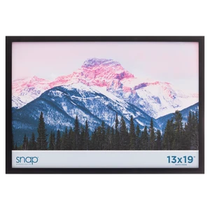 Snap Black Wood Picture Frame Real Glass Wall Display 13" x 19" 1-pack Snap Black Wood Picture Frame Real Glass Wall Display 13" x 19" 1-pack