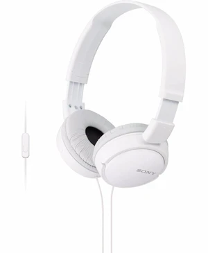 ZX Series Wired On-Ear Headphones with Mic, White MDR-ZX110AP ZX Series Wired On-Ear Headphones with Mic, White MDR-ZX110AP