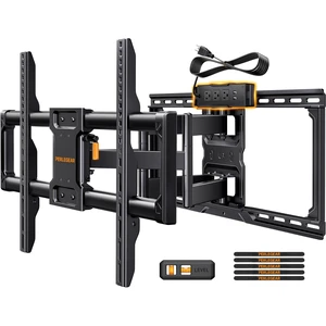 Full Motion TV Wall Mount with Power Strip for 4790 Inch TVs TV Mount up to 150lbs, Pre-Assembled, USB charging, Smooth Swivel, Tilt, Extension, VESA 600x400mm, 12"/16"/24" Wood Studs Full Motion TV Wall Mount with Power Strip for 4790 Inch TVs TV Mount up to 150lbs, Pre-Assembled, USB charging, Smooth Swivel, Tilt, Extension, VESA 600x400mm, 12"/16"/24" Wood Studs