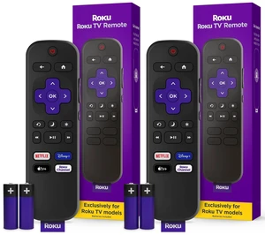 TV Remote Control (Official Manufacturer Product) - Simple Setup, & Pre-Set App Shortcuts - Replacement Remote Compatible with TV Models ONLY (Not Players)(Pack of 2) TV Remote Control (Official Manufacturer Product) - Simple Setup, & Pre-Set App Shortcuts - Replacement Remote Compatible with TV Models ONLY (Not Players)(Pack of 2)