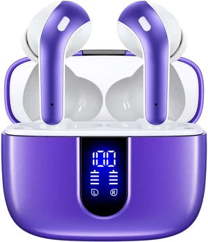 Bluetooth Headphones True Wireless Earbuds 60H Playback LED Power Display Earphones with Wireless Charging Case IPX5 Waterproof in-Ear Ear buds with Mic for TV Smart Phone Laptop Computer Sports Bluetooth Headphones True Wireless Earbuds 60H Playback LED Power Display Earphones with Wireless Charging Case IPX5 Waterproof in-Ear Ear buds with Mic for TV Smart Phone Laptop Computer Sports
