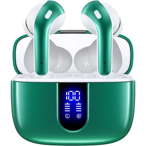 Bluetooth Headphones True Wireless Earbuds 60H Playback LED Power Display Earphones with Wireless Charging Case IPX5 Waterproof in-Ear Ear buds with Mic for TV Smart Phone Laptop Computer Sports Bluetooth Headphones True Wireless Earbuds 60H Playback LED Power Display Earphones with Wireless Charging Case IPX5 Waterproof in-Ear Ear buds with Mic for TV Smart Phone Laptop Computer Sports