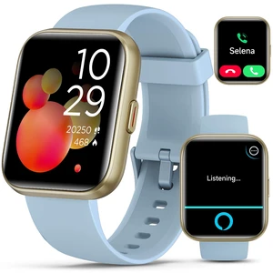 Smart Watches for Men Women, Compatible with iPhone & Android Sky Blue Fitness Tracker Smartatch with Alexa, Call & Notification Alerts, Tracks Heart Rate/Sleep Monitor Smart Watches for Men Women, Compatible with iPhone & Android Sky Blue Fitness Tracker Smartatch with Alexa, Call & Notification Alerts, Tracks Heart Rate/Sleep Monitor