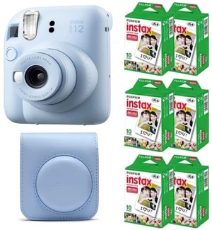 Instax Mini 12 Instant Film Camera (Pastel Blue w/Case + Extra Film, Compact) Instax Mini 12 Instant Film Camera (Pastel Blue w/Case + Extra Film, Compact)