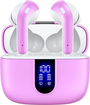Bluetooth Headphones True Wireless Earbuds 60H Playback LED Power Display Earphones with Wireless Charging Case IPX5 Waterproof in-Ear Ear buds with Mic for TV Smart Phone Laptop Computer Sports Bluetooth Headphones True Wireless Earbuds 60H Playback LED Power Display Earphones with Wireless Charging Case IPX5 Waterproof in-Ear Ear buds with Mic for TV Smart Phone Laptop Computer Sports