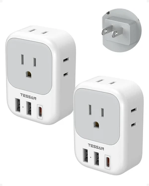 2 Prong to 3 Prong Outlet Adapter 2 Pack, US to Japan Plug Adapter 4 Outlets 3 USB (1 USB C PD 20W), Outlet Adaptor US to Japan China Mexico Philippines Canada Peru Thailand Vietnam 2 Prong to 3 Prong Outlet Adapter 2 Pack, US to Japan Plug Adapter 4 Outlets 3 USB (1 USB C PD 20W), Outlet Adaptor US to Japan China Mexico Philippines Canada Peru Thailand Vietnam