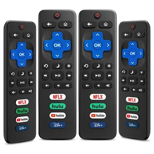 (4 Pack) Replacement Remote for Roku TV, Universal Remote for TCL Roku TVs for TCL/Onn/Hisense/Sharp/Philips Roku TV Control (Not for Stick & Box), No Setup, Ready Out of the Box (4 Pack) Replacement Remote for Roku TV, Universal Remote for TCL Roku TVs for TCL/Onn/Hisense/Sharp/Philips Roku TV Control (Not for Stick & Box), No Setup, Ready Out of the Box