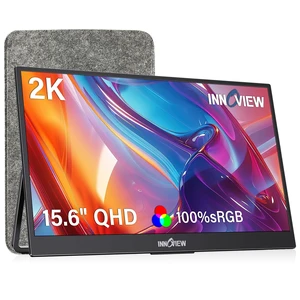 2K Portable Monitor 15.6" QHD 100% sRGB, Built-in 180° Adjustable Stand Travel Monitor USB C Standard HDMI Ultra-Slim Portable Monitor for Laptop MacBook Phone PS5 Xbox Switch 2K Portable Monitor 15.6" QHD 100% sRGB, Built-in 180° Adjustable Stand Travel Monitor USB C Standard HDMI Ultra-Slim Portable Monitor for Laptop MacBook Phone PS5 Xbox Switch
