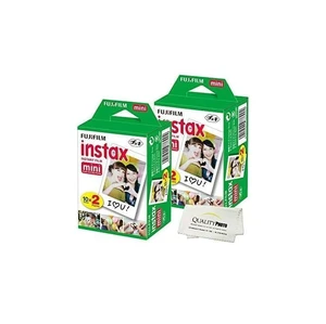 Instax Mini Film for All Mini Cameras + Quality Photo Cloth, 40 Sheets Instax Mini Film for All Mini Cameras + Quality Photo Cloth, 40 Sheets