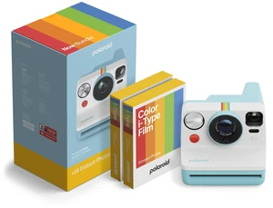 Now 3rd Generation I-Type Instant Camera + Film Bundle - Now Arctic Blue Camera + 16 Color Photos (6644) Now 3rd Generation I-Type Instant Camera + Film Bundle - Now Arctic Blue Camera + 16 Color Photos (6644)