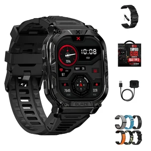 Blaze Smart Watch for Men Bundle, Fitness GPS, 6 Bands, Square Includes tempered glass, metal strap and charger; MIL-STD-810H tested, IP69K waterproof, compatible with Android and iOS Blaze Smart Watch for Men Bundle, Fitness GPS, 6 Bands, Square Includes tempered glass, metal strap and charger; MIL-STD-810H tested, IP69K waterproof, compatible with Android and iOS