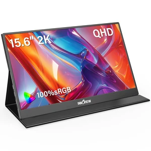2K Portable Monitor for Laptop 15.6" 2560×1440 QHD 100% sRGB Built-in Speaker USB C Standard HDMI External Second Screen for Mac Laptop Phone PS4/5 Xbox Switch 2K Portable Monitor for Laptop 15.6" 2560×1440 QHD 100% sRGB Built-in Speaker USB C Standard HDMI External Second Screen for Mac Laptop Phone PS4/5 Xbox Switch