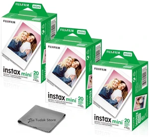 Instax Mini Instant Film, 60 Sheets White Daylight ISO 800 for Instax Mini 13, 12, 11, 41 Cameras Bundeld with The Tudak Store Microfiber Cleaning Cloth Instax Mini Instant Film, 60 Sheets White Daylight ISO 800 for Instax Mini 13, 12, 11, 41 Cameras Bundeld with The Tudak Store Microfiber Cleaning Cloth