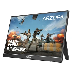 16.1'' 144Hz Portable Gaming Monitor 106% sRGB - Z1FC 1080P FHD Kickstand Portable Monitor with HDR, Ultra Slim, Eye Care, External Second Screen for Laptop, PC, PS5, Mac, Xbox 16.1'' 144Hz Portable Gaming Monitor 106% sRGB - Z1FC 1080P FHD Kickstand Portable Monitor with HDR, Ultra Slim, Eye Care, External Second Screen for Laptop, PC, PS5, Mac, Xbox