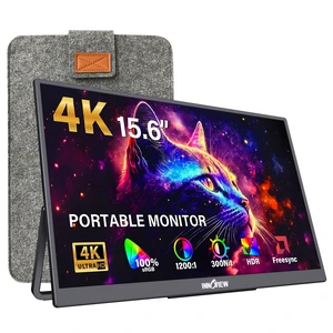 15.6" Portable Monitor 60Hz 4K UHD 3840x2160 100% sRGB HDR Travel Monitor with 2 USB-C & HDMI Ports Second Screen for Laptop Mac PC Xbox PS5 Switch (Includes Adapter) 15.6" Portable Monitor 60Hz 4K UHD 3840x2160 100% sRGB HDR Travel Monitor with 2 USB-C & HDMI Ports Second Screen for Laptop Mac PC Xbox PS5 Switch (Includes Adapter)