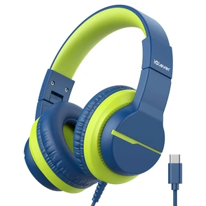 HS19S Kids Headphones USB C, Over-Ear for Toddler Boys Girls School SafeSound Tech, Stereo Sound, Kids Headphones with Cord, Durable Foldable 3.5mm Wired Headphone for iPad/Tablet/Travel HS19S Kids Headphones USB C, Over-Ear for Toddler Boys Girls School SafeSound Tech, Stereo Sound, Kids Headphones with Cord, Durable Foldable 3.5mm Wired Headphone for iPad/Tablet/Travel