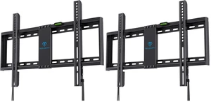 Fixed TV Wall Mount Bracket for 32-82 Inch LED, LCD, and OLED Flat Screen TVs - Fits 16- 24 Wood Studs, Fixed TV Mount with VESA 600 x 400mm Holds up to 132 lbs, PSLLK1 (Pack of 2) Fixed TV Wall Mount Bracket for 32-82 Inch LED, LCD, and OLED Flat Screen TVs - Fits 16- 24 Wood Studs, Fixed TV Mount with VESA 600 x 400mm Holds up to 132 lbs, PSLLK1 (Pack of 2)