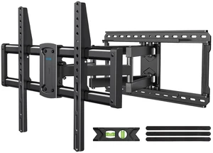 Full Motion Swivel Tilt TV Wall Mount Bracket 75 85 86 inch TVs Pre-Assembled Full Tube Heavy Duty TV Mount 150lbs 24" Stud ±45° Swivel Tool-free Tilt +5°/-15° ±4° level 2.52-16.1" extend Full Motion Swivel Tilt TV Wall Mount Bracket 75 85 86 inch TVs Pre-Assembled Full Tube Heavy Duty TV Mount 150lbs 24" Stud ±45° Swivel Tool-free Tilt +5°/-15° ±4° level 2.52-16.1" extend