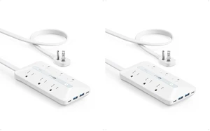 Flat Plug Power Strip(300J), 20W USB-C, 10-in-1 Ultra Thin Power Strip with 6 AC, 2 USB-A/2 USB-C,10feet Extension Cord, Desk Charging Station,Home Office College Dorm Essentials (Pack of 2) Flat Plug Power Strip(300J), 20W USB-C, 10-in-1 Ultra Thin Power Strip with 6 AC, 2 USB-A/2 USB-C,10feet Extension Cord, Desk Charging Station,Home Office College Dorm Essentials (Pack of 2)