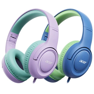 2Pack Kids Headphones for School, 3.5mm Jack, w/Mic HK032P 85-94dB Limiter, Foldable Wired Over Ear Headphones, for Toddler School/Tablet/iPad/PC/Travel 2Pack Kids Headphones for School, 3.5mm Jack, w/Mic HK032P 85-94dB Limiter, Foldable Wired Over Ear Headphones, for Toddler School/Tablet/iPad/PC/Travel