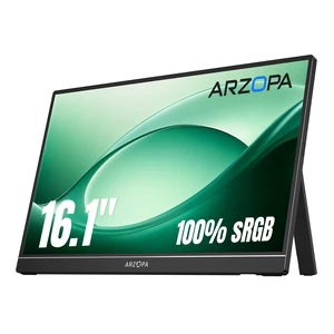 16.1" Portable Monitor, 100% sRGB FHD 1080P Kickstand -Z1C Portable Laptop Monitor High Color Gamut Display IPS Eye Care Screen for High-end Office & Entertainment 16.1" Portable Monitor, 100% sRGB FHD 1080P Kickstand -Z1C Portable Laptop Monitor High Color Gamut Display IPS Eye Care Screen for High-end Office & Entertainment