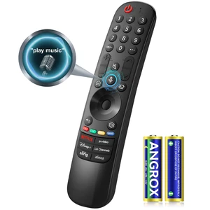 Voice Magic for LG TV Remote Control Replacement with Battery for LG Magic Remote MR21 MR22 MR23 MR24GA Precision Pointing Cursor, Enhanced Voice Control & Scroll Wheel Navigation Voice Magic for LG TV Remote Control Replacement with Battery for LG Magic Remote MR21 MR22 MR23 MR24GA Precision Pointing Cursor, Enhanced Voice Control & Scroll Wheel Navigation