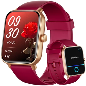 Smart Watch for Women Android & iPhone, Alexa Built-in, 1.8" Smartwatch with Heart Rate/SpO2/Sleep Monitor, IP68 Waterproof Activity Fitness Tracker, 101+ Sports Mode, Red Smart Watch for Women Android & iPhone, Alexa Built-in, 1.8" Smartwatch with Heart Rate/SpO2/Sleep Monitor, IP68 Waterproof Activity Fitness Tracker, 101+ Sports Mode, Red