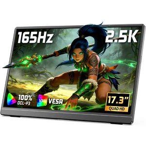 17.3" QHD 165Hz USB-C HDMI Gaming Monitor 17.3" QHD 165Hz IPS, slim metal+stand, USB-C/HDMI, for PC/PS5/Xbox/Switch, gaming 17.3" QHD 165Hz USB-C HDMI Gaming Monitor 17.3" QHD 165Hz IPS, slim metal+stand, USB-C/HDMI, for PC/PS5/Xbox/Switch, gaming