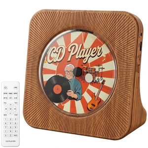 CD Player Portable Bluetooth Desktop CD Players for Home Portable CD Player with Bluetooth with Timer Built-in HiFi Speakers with LCD Screen Display Boombox FM Radio USB Type-C CD Player Portable Bluetooth Desktop CD Players for Home Portable CD Player with Bluetooth with Timer Built-in HiFi Speakers with LCD Screen Display Boombox FM Radio USB Type-C
