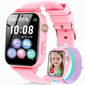 4G Kids Smart Watch Phone GPS, Smartwatch for Boys Girls Ages 4-12 Years with Video Call Chat Class Mode SOS Camera Alarm Games Parental App Watch Gifts for Children (Includes SIM Card),Jet Pink 4G Kids Smart Watch Phone GPS, Smartwatch for Boys Girls Ages 4-12 Years with Video Call Chat Class Mode SOS Camera Alarm Games Parental App Watch Gifts for Children (Includes SIM Card),Jet Pink