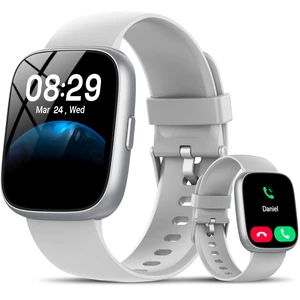 Smart Watch with Alexa Built-in, 1.83" HD Bluetooth Calling Fitness Tracker Fitness Watch with Heart Rate/Sleep Monitor, 120+ Sport Modes, DIY Dial, IP68 Waterproof Smartwatch for Android iOS, Gray Smart Watch with Alexa Built-in, 1.83" HD Bluetooth Calling Fitness Tracker Fitness Watch with Heart Rate/Sleep Monitor, 120+ Sport Modes, DIY Dial, IP68 Waterproof Smartwatch for Android iOS, Gray