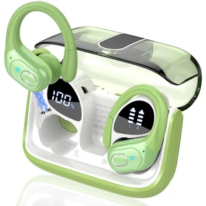 Wireless Earbuds 75H Bluetooth 5.4 Sport Headphones with Earhooks, Green IPX7 Waterproof In-ear Buds Feature ENC Noise Cancelling Mic & Deep Bass. Stereo Sound Device for Gym Running Workout Wireless Earbuds 75H Bluetooth 5.4 Sport Headphones with Earhooks, Green IPX7 Waterproof In-ear Buds Feature ENC Noise Cancelling Mic & Deep Bass. Stereo Sound Device for Gym Running Workout