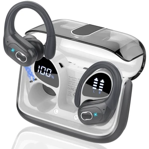 Wireless Earbuds 75H Bluetooth 5.4 Sport Headphones with Earhooks IPX7 Waterproof In-ear Buds Feature ENC Noise Cancelling Mic. Stereo Sound Device for Gym Running Workout, Iron Gray Wireless Earbuds 75H Bluetooth 5.4 Sport Headphones with Earhooks IPX7 Waterproof In-ear Buds Feature ENC Noise Cancelling Mic. Stereo Sound Device for Gym Running Workout, Iron Gray