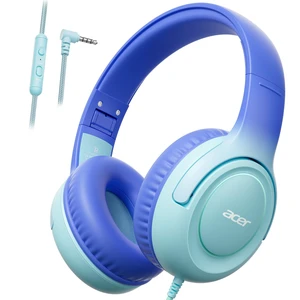 Kids Headphones for School, 85-94dB Limiter, 3.5mm Jack, w/Mic HK03 Foldable Wired Over Ear Headphones, for Toddler School/Travel/iPad/Tablet, Blue-Gradient Kids Headphones for School, 85-94dB Limiter, 3.5mm Jack, w/Mic HK03 Foldable Wired Over Ear Headphones, for Toddler School/Travel/iPad/Tablet, Blue-Gradient