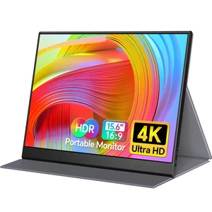 15.6 inch Portable Monitor 4K UHD 100%sRGB Travel Display HDMI/USB-C Compatible with Laptops, Desktops, Phones, PS, Mac, Xbox, Switch, and Other Gaming Devices Kickstand & Speakers VESA Mountable 15.6 inch Portable Monitor 4K UHD 100%sRGB Travel Display HDMI/USB-C Compatible with Laptops, Desktops, Phones, PS, Mac, Xbox, Switch, and Other Gaming Devices Kickstand & Speakers VESA Mountable