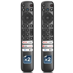 Only for TCL-Google-TV-Remote-Control Replacement,RC813 Compatible with TCL QM8/QM7/Q7/Q6/Q5/S5/S4/S3 4K UHD HDR LED QLED QD-Mini LED Full-HD Smart TVs(Pack of 2) Only for TCL-Google-TV-Remote-Control Replacement,RC813 Compatible with TCL QM8/QM7/Q7/Q6/Q5/S5/S4/S3 4K UHD HDR LED QLED QD-Mini LED Full-HD Smart TVs(Pack of 2)