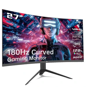 27 inch Gaming Monitor, 1440P Curved Monitor, 180Hz, 2K, 1500R, H27S17 1ms, FreeSync/G-Sync Compatible, DisplayPort/HDMI/USB, Ultrawide PC Vesa/Wall Mount Computer Monitor 27 inch Gaming Monitor, 1440P Curved Monitor, 180Hz, 2K, 1500R, H27S17 1ms, FreeSync/G-Sync Compatible, DisplayPort/HDMI/USB, Ultrawide PC Vesa/Wall Mount Computer Monitor