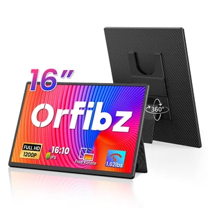 16" Portable Monitor, 1200P FHD Laptop Screen Extender, Plug & Play Detachable Horizontal/Vertical Modes, Dual Travel Monitor, Built-in Speaker, for Mac/Windows/Android, for 12-17.3" Laptops 16" Portable Monitor, 1200P FHD Laptop Screen Extender, Plug & Play Detachable Horizontal/Vertical Modes, Dual Travel Monitor, Built-in Speaker, for Mac/Windows/Android, for 12-17.3" Laptops