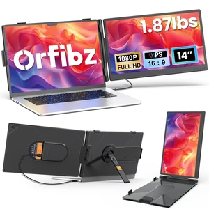 Laptop Screen Extender 1.87lbs Ultra-Portable & Ultra Slim, 14.2" FHD 1080P Dual Portable Monitor for 14"-17.3" Laptop, Plug & Play Travel Monitor Extender Compatible with Wins/Mac/Chrome/Android Laptop Screen Extender 1.87lbs Ultra-Portable & Ultra Slim, 14.2" FHD 1080P Dual Portable Monitor for 14"-17.3" Laptop, Plug & Play Travel Monitor Extender Compatible with Wins/Mac/Chrome/Android