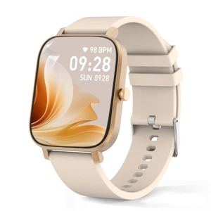 Smart Watch for Men Women Compatible with iPhone Samsung Android Phone 1.69 inch Full Touch Screen IP68 Waterproof Bluetooh Fitness Tracker Heart Rate/Sleep Monitor (Gold) Smart Watch for Men Women Compatible with iPhone Samsung Android Phone 1.69 inch Full Touch Screen IP68 Waterproof Bluetooh Fitness Tracker Heart Rate/Sleep Monitor (Gold)