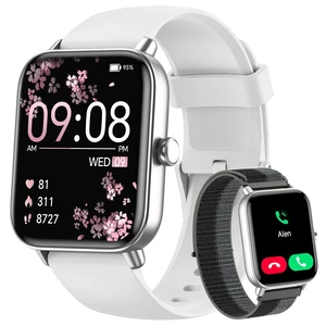 Smart Watch for Android Phones & iPhones, 120+ Sport Modes Fitness Watch Make/Answer Calls, 1.85" Fitness Trackers for Women Men with SpO2/Sleep/Heart Rate Monitor, 3ATM Activity Tracker, 2 Bands Smart Watch for Android Phones & iPhones, 120+ Sport Modes Fitness Watch Make/Answer Calls, 1.85" Fitness Trackers for Women Men with SpO2/Sleep/Heart Rate Monitor, 3ATM Activity Tracker, 2 Bands