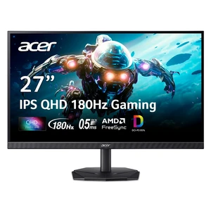 Nitro 27in QHD 2560x1440 IPS 180Hz Gaming Monitor KG271U N3bmiipx 0.5ms, AMD FreeSync, DCI-P3 95%, 2xHDMI, DisplayPort, Speaker, VESA Mountable, Bluelight Filter, Flickerless Technology Nitro 27in QHD 2560x1440 IPS 180Hz Gaming Monitor KG271U N3bmiipx 0.5ms, AMD FreeSync, DCI-P3 95%, 2xHDMI, DisplayPort, Speaker, VESA Mountable, Bluelight Filter, Flickerless Technology