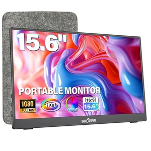 Portable Monitor 15.6" 1080P for Laptop with Protective Sleeve, Built-in 90° Adjustable Stand USB C HDMI Ultra-Slim Portable Laptop Monitor for MacBook Phone PS Xbox Switch Portable Monitor 15.6" 1080P for Laptop with Protective Sleeve, Built-in 90° Adjustable Stand USB C HDMI Ultra-Slim Portable Laptop Monitor for MacBook Phone PS Xbox Switch