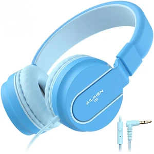 I35 Kids Headphones for School with Mic, 93dB Safe Volume, Lakeblue Wired On Ear Headphones for Girls Boys, 3.5mm Foldable Lightweight for Classroom Chromebook, Laptop, Computer, Tablet I35 Kids Headphones for School with Mic, 93dB Safe Volume, Lakeblue Wired On Ear Headphones for Girls Boys, 3.5mm Foldable Lightweight for Classroom Chromebook, Laptop, Computer, Tablet