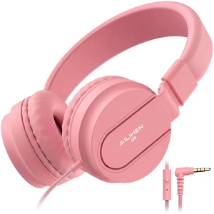 I35 Kids Headphones for School with Mic, 93dB Volume Limited, Pink Wired On Ear Headphones for Kids Girls, Foldable Lightweight Headphone for Classroom Learning & Entertainment Travel Computer I35 Kids Headphones for School with Mic, 93dB Volume Limited, Pink Wired On Ear Headphones for Kids Girls, Foldable Lightweight Headphone for Classroom Learning & Entertainment Travel Computer