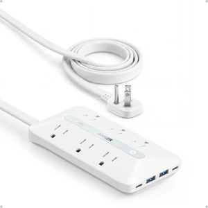 Power Strip with 300J Surge Protector, 10ft Outlet Extender, 20W, 6AC Flat Plug Extension Cord with Multiple Outlets, 2 USB C, 2 USB A, Dorm Room Essentials, Home Office, TUV Listed Power Strip with 300J Surge Protector, 10ft Outlet Extender, 20W, 6AC Flat Plug Extension Cord with Multiple Outlets, 2 USB C, 2 USB A, Dorm Room Essentials, Home Office, TUV Listed
